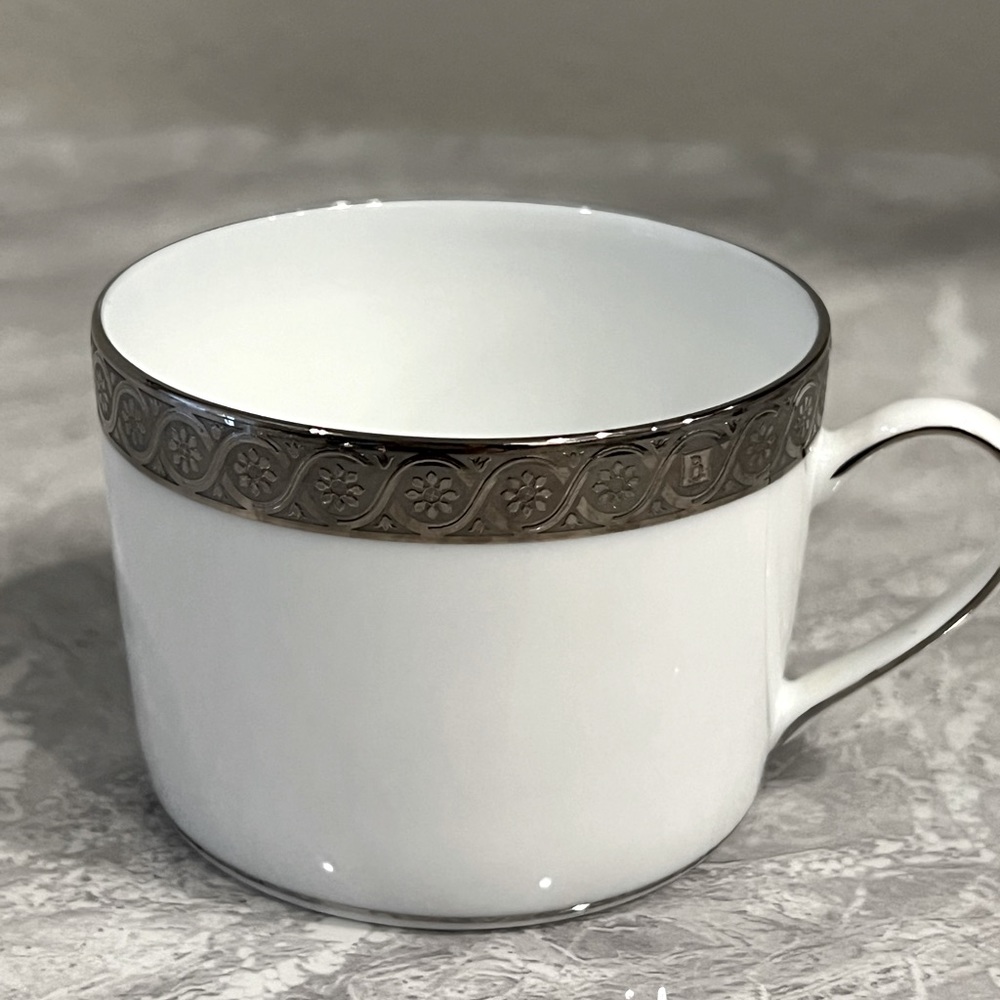 Bernardaud Torsade Platinum Tea Cup